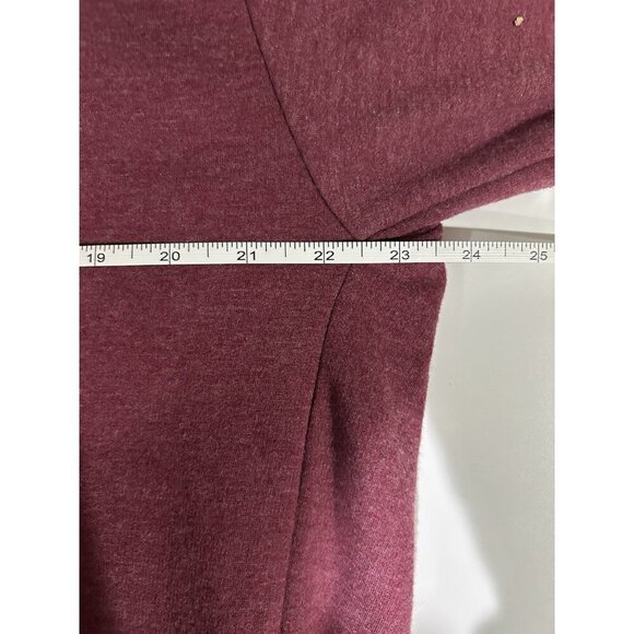 Eddie Bauer Womens Size M Camp Fleece Wrap Sweater Cardigan Ruby Red Gorpcore - Picture 6 of 7